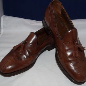 Florsheim Imperial Leather Wingtip Tassel Loafers